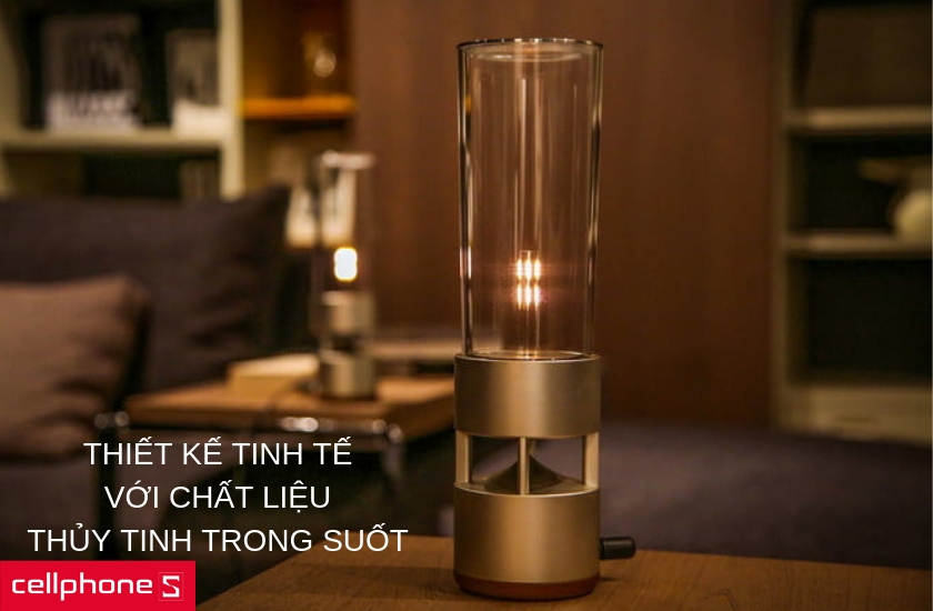 Đường nét thiết kế tinh tế với chất liệu thủy tinh trong suốt