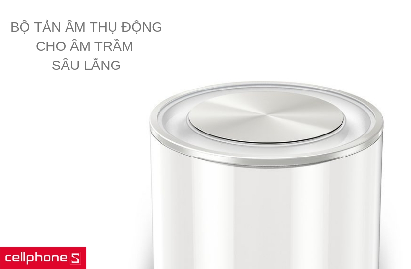 Bộ tản âm thụ động bên trên của loa cho âm trầm sâu lắng