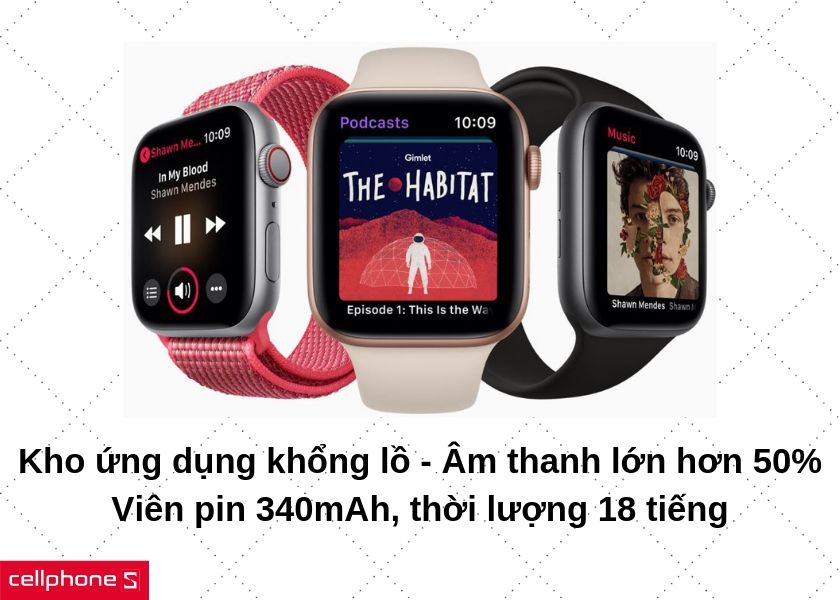 Hỗ trợ nhiều tính năng hữu ích, loa ngoài lớn hơn 50% cùng viên pin 18 tiếng