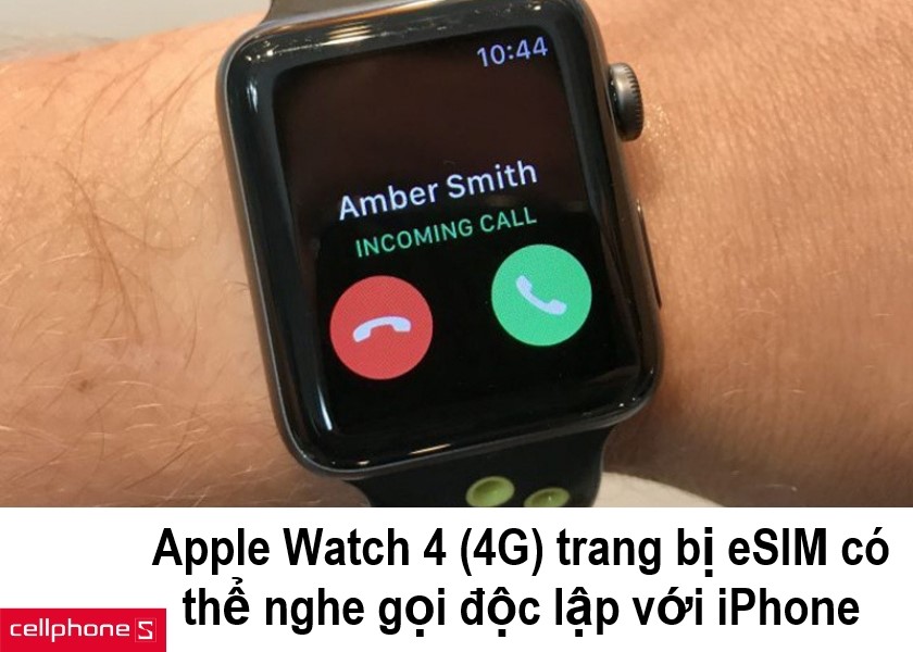 Apple Watch 4G được trang bị e sim