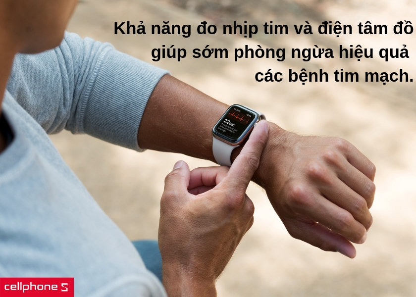  Apple Watch series 4 sẽ đưa ra các cảnh báo khi nhịp tim quá cao, quá thấp hay bị rối loạn. 