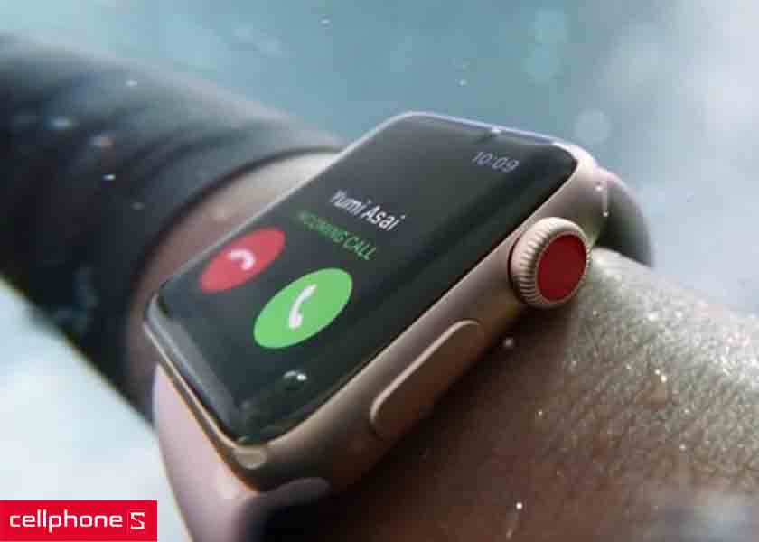 Apple Watch series 3 42mm (4G) viền nhôm vàng - dây vải hồng