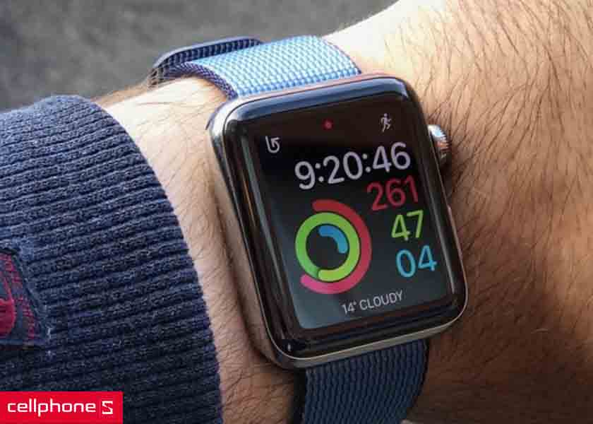 Apple Watch series 3 42mm (4G) viền nhôm vàng - dây vải hồng