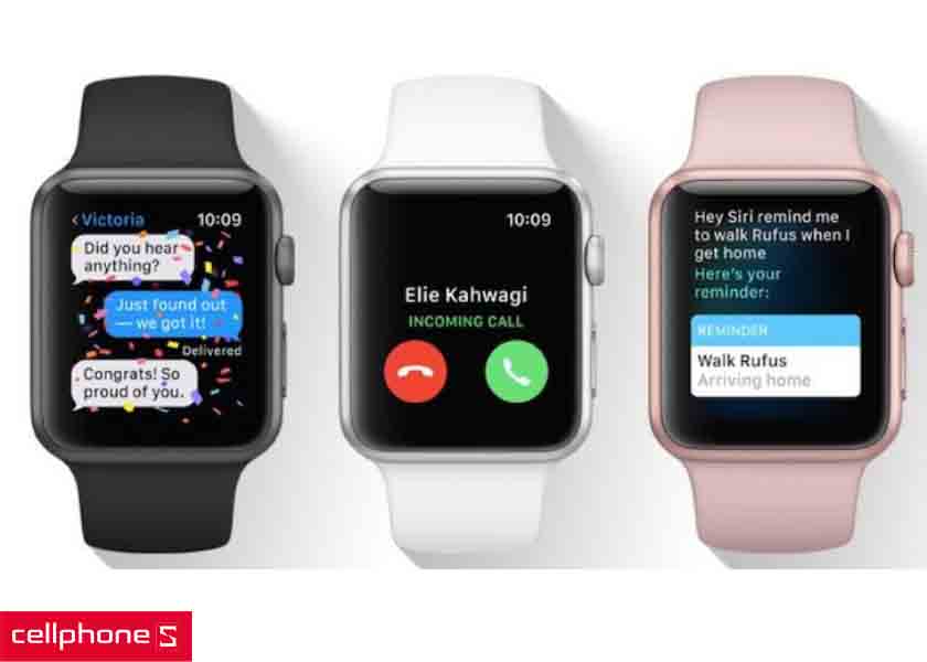 Apple Watch series 3 42mm (4G) viền nhôm vàng - dây vải hồng