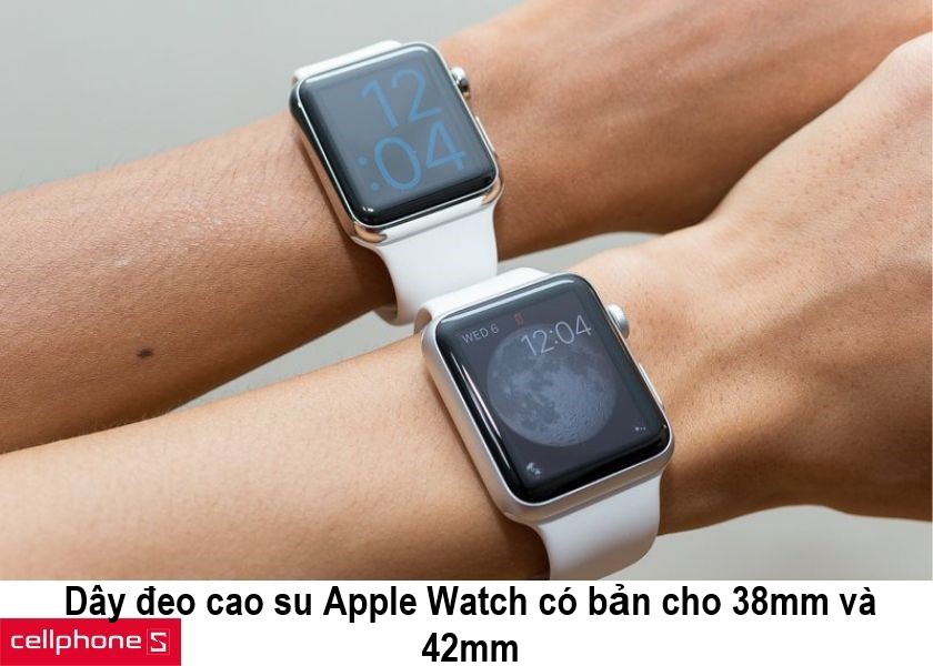 Dây đeo cao su cho Apple Watch 38mm tương thích với Apple Watch Series 1, 2, 3
