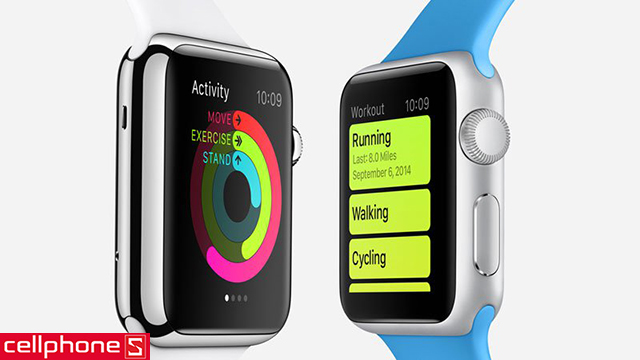 Đồng hồ thông minh Apple Watch Sport 42 mm Aluminum Case with Black Sport Band
