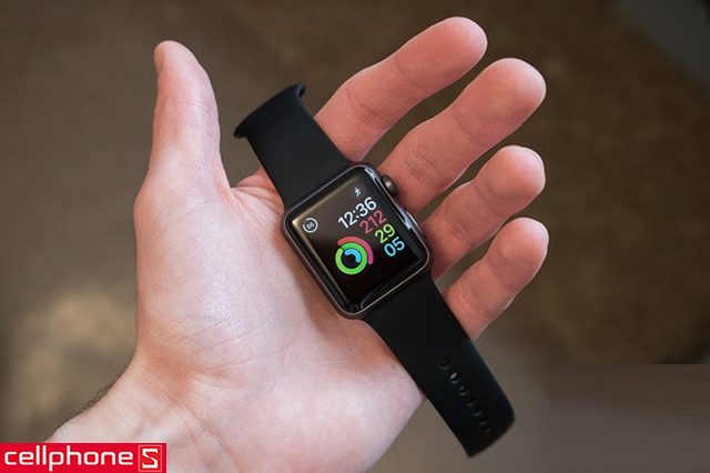 Đồng hồ thông minh Apple Watch Series 1 38 mm Space Gray Aluminum Case với Black Sport Band MP022