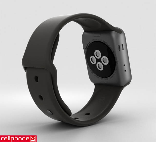 Đồng hồ thông minh Apple Watch Series 3 38 mm Space Grey Aluminium Case với Black Sport Band MQKV2 (GPS)