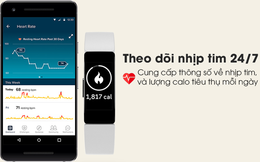 Màn hình OLED tích hợp khả năng đo nhịp tim