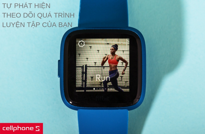 Fitbit Versa Lite còn theo dõi lượng calories bạn đã đốt cháy thông qua quá trình luyện tập