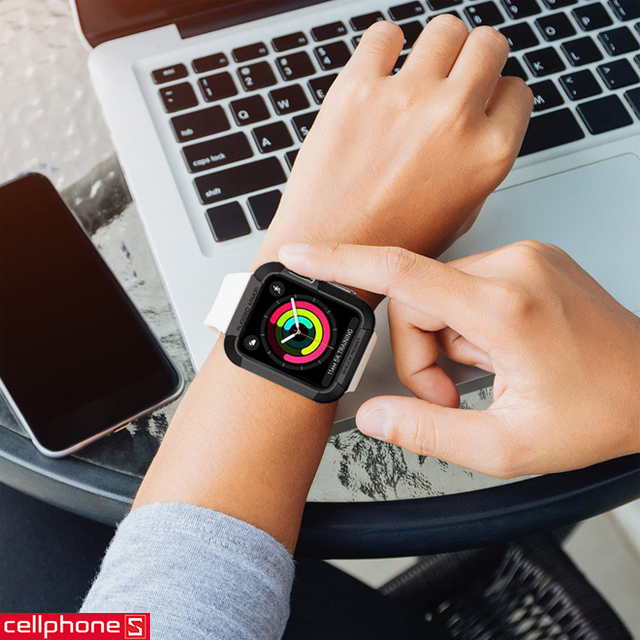 Ốp lưng cho Apple Watch Series 3/2/1 (42mm) - Spigen Rugged Armor Case