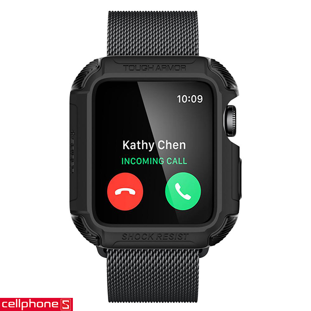 Ốp lưng cho Apple Watch Series 3/2/1 (38mm) - Spigen Rugged Armor Case