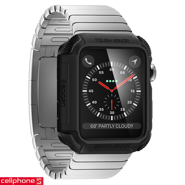 Ốp lưng cho Apple Watch Series 3/2/1 (38mm) - Spigen Rugged Armor Case