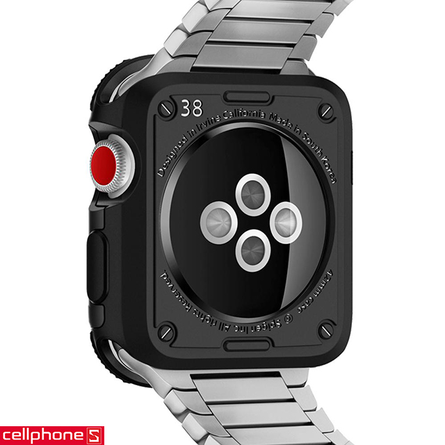 Ốp lưng cho Apple Watch Series 3/2/1 (38mm) - Spigen Rugged Armor Case