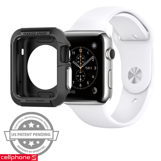 Ốp lưng cho Apple Watch Series 3/2/1 (38mm) - Spigen Rugged Armor Case