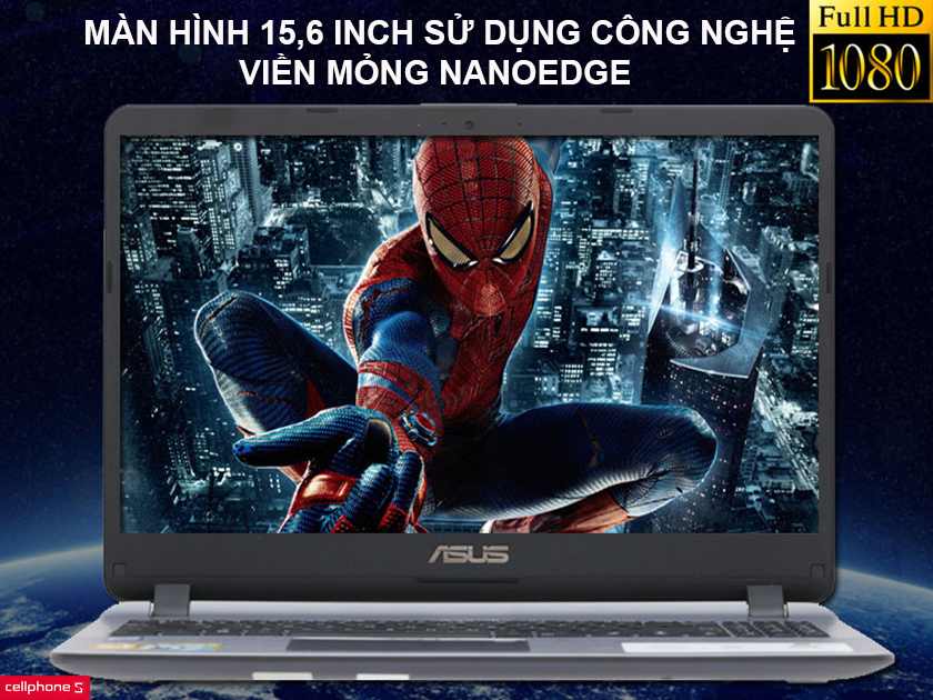 Màn hình 15,6 inch viền mỏng NanoEdge, trải nghiệm không gian rộng lớn hơn