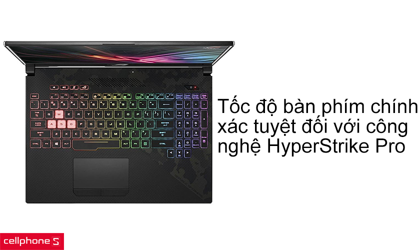 Tốc độ bàn phim chính xác tuyệt đối với công nghệ HyperStrike Pro