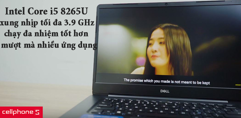 Dell Vostro 15 5581 sử dụng chip i5 8265U tốc độ 1.6 GHz