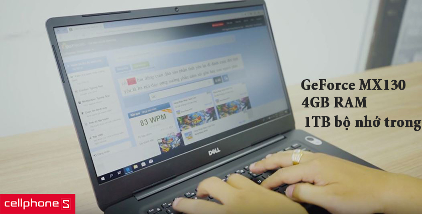 Laptop Dell Vostro 5581 còn được trang bị card đồ hoạ GeForce MX130 NIVIDIA
