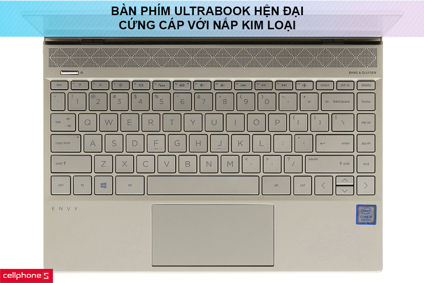 Tiện lợi với bàn phím Ultrabook cứng cáp với nắp kim loại