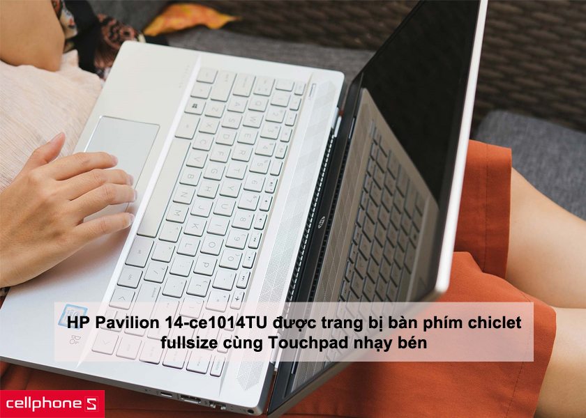 Được trang bị bàn phím chiclet fullsize cùng Touchpad nhạy bén