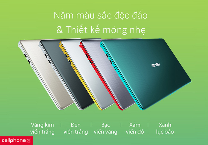 Asus Vivobook S14 S430FA-EB070T sở hữu thiết kế mỏng, nhẹ 