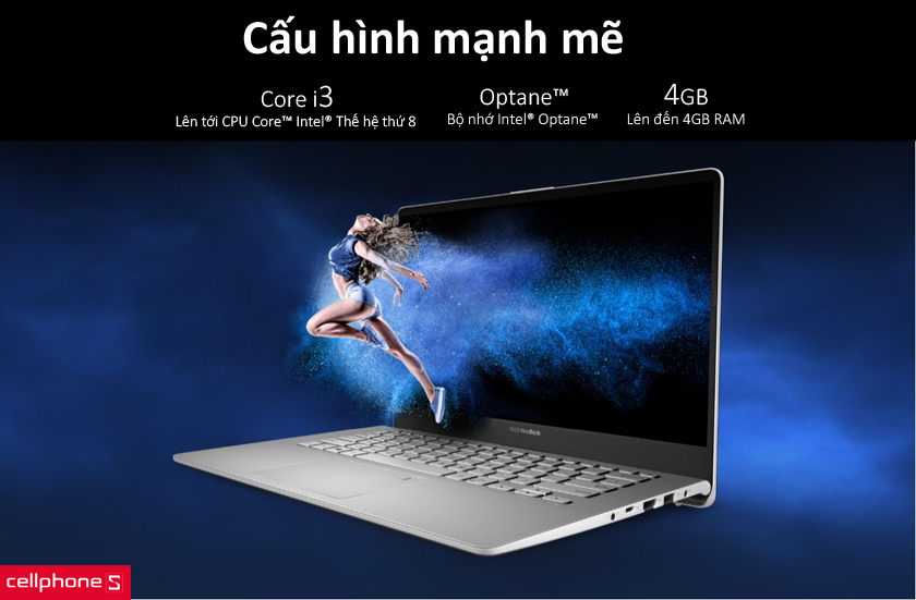 Mang trong mình bộ vi xử lý Intel®Core™I3-8145U thế hệ 8 mới nhất với tốc độ xử lý lên tới 3.90 GHz 