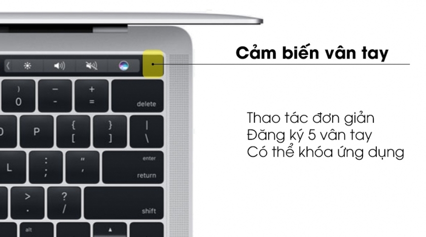 công nghệ Touch ID nâng cao tính bảo mật