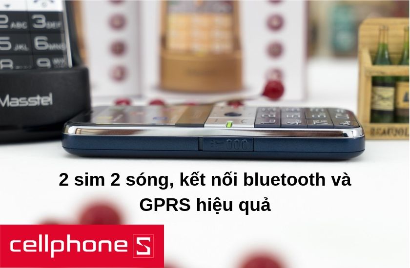 hỗ trợ 2 sim 2 sóng, kết nối bluetooth và GPRS tiện lợi