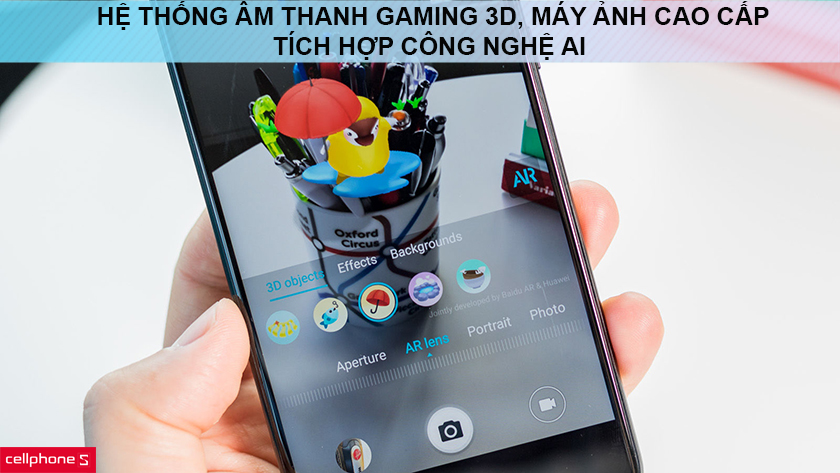 Hệ thống âm thanh gaming 3D đột phá và máy ảnh cao cấp tích hợp công nghệ AI