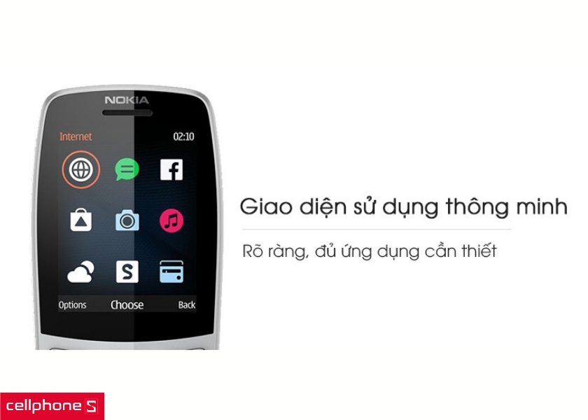 Giao diện thông minh trên Nokia 210