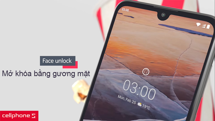 Nokia 3.2 với công nghệ mở khóa bằng gương mặt