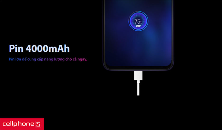 Dung lượng pin 4000 mah mạnh mẽ