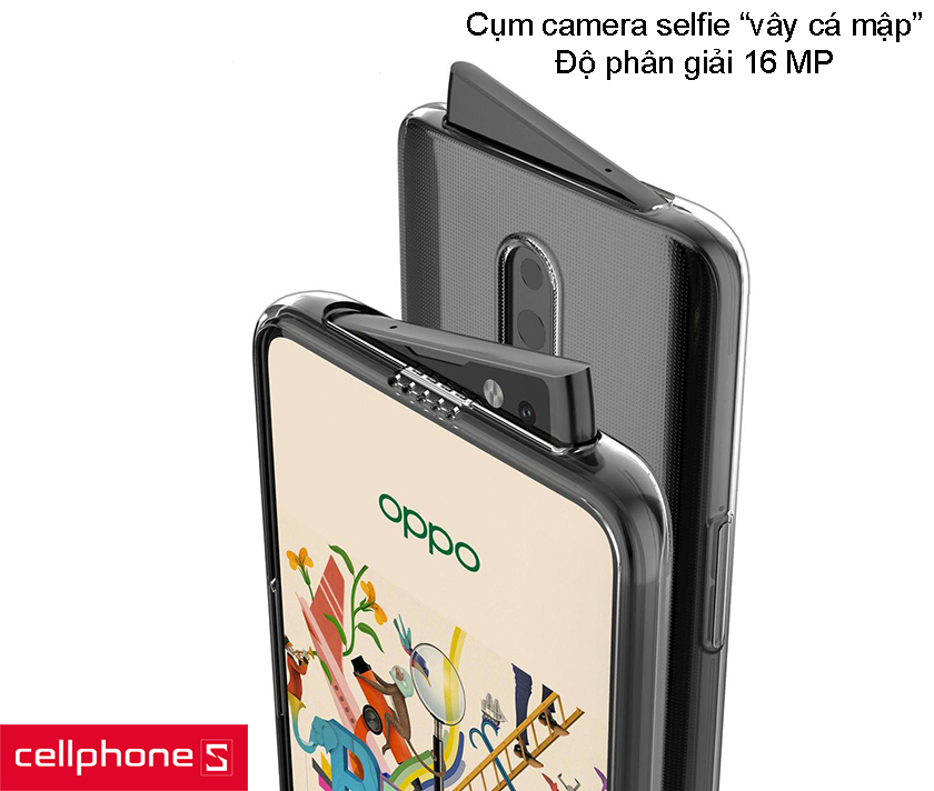 Cụm camera selfie “vây cá mập” độc đáo