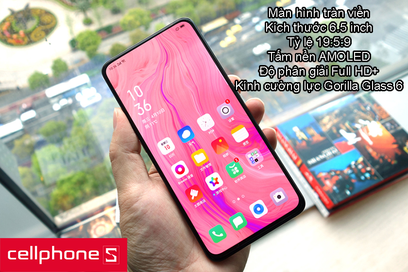 Màn hình tràn viền thực thụ trên OPPO Reno