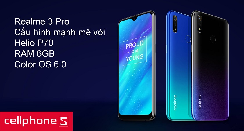 Cấu hình mạnh mẽ với Helio P70, RAM 6GB, Color OS 6.0 và Android 9 Pie