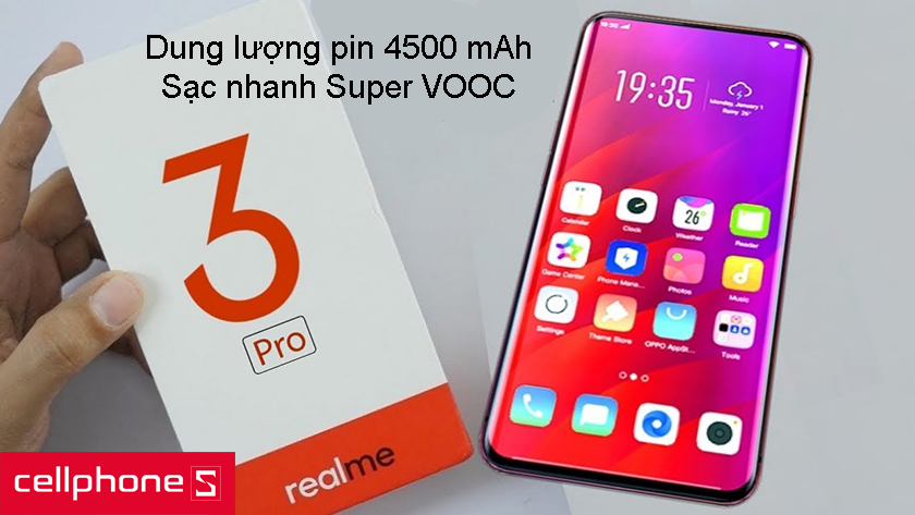 Pin 4500 mAh, sạc nhanh Super VOOC