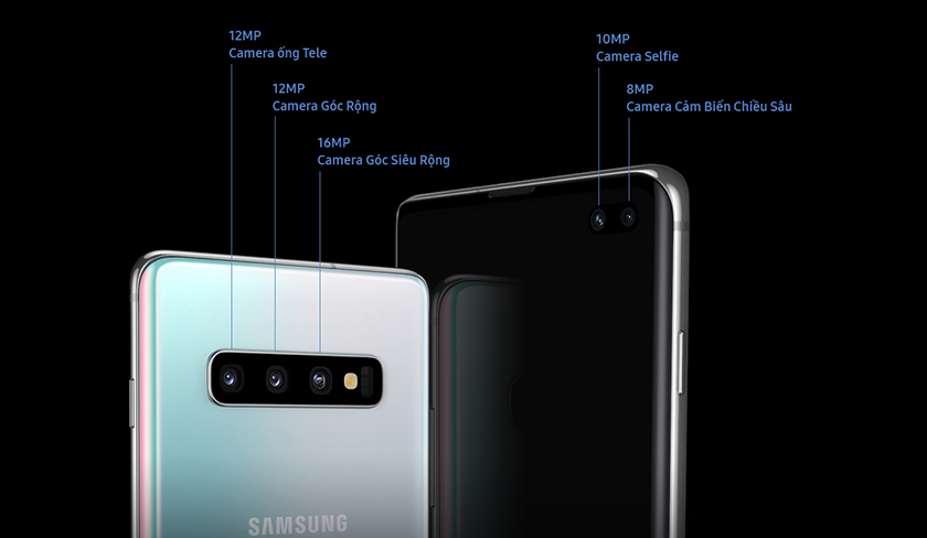 cụm 3 camera sau trên samsung galaxy s10