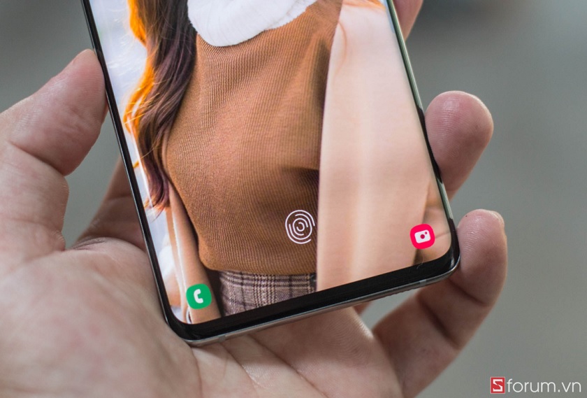 cảm biến vân tay dưới màn hình trên galaxy s10