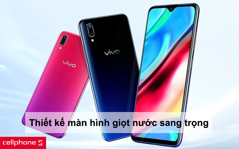 Thiết kế sang trọng với màn hình giọt nước