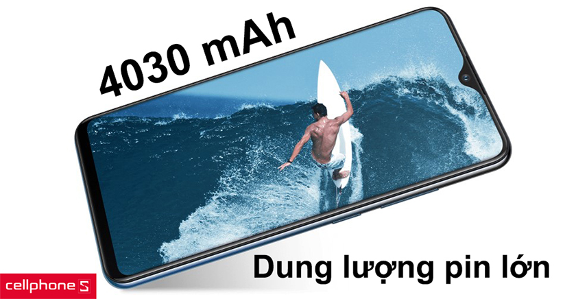 Dung lượng pin khủng 4030 mAh 