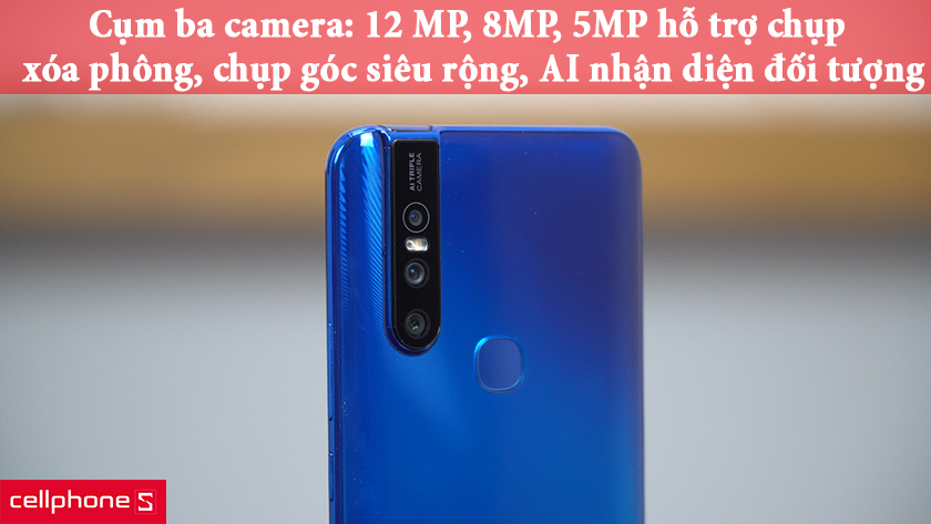 Camera sau của Vivo V15 thì chiếc smartphone này sử dụng hệ thống ba camera