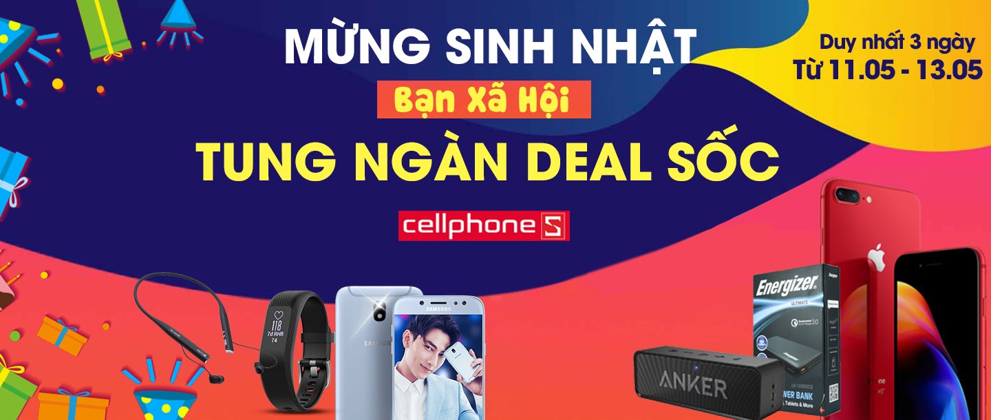 Mừng sinh nhật bạn xã hội - Tung ngàn deal sốc