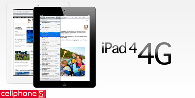 Apple iPad 4 4G 32GB cũ, mới 99% nhập khẩu