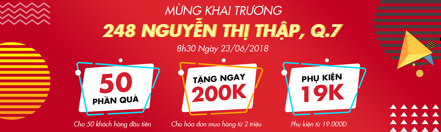 Khai trÆ°Æ¡ng CellphoneS 248 Nguyá»n Thá» Tháº­p, Quáº­n 7