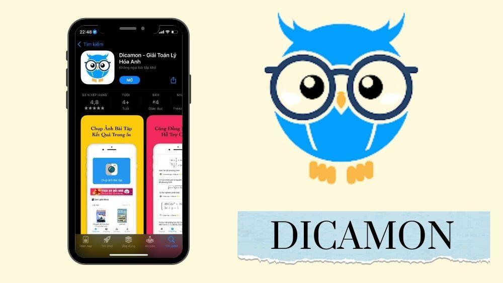 App Dicamon là gì? Cách tải và sử dụng Dicamon để giải bài tập
