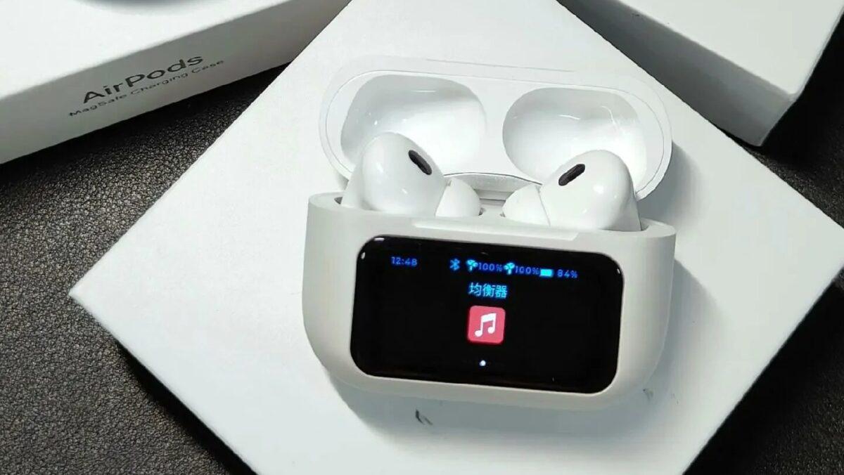 AirPods Pro "nhái" tích hợp màn hình cảm ứng gây sốt, Apple nhìn cũng chỉ biết lắc đầu ngao ngán