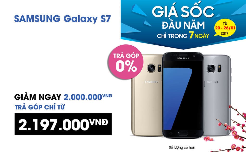 Sforum - Trang thông tin công nghệ mới nhất S7-chinh-hang-gia-soc Galaxy S7 chỉ từ 2.197.000đ trả góp 0% - Giá sốc 03 ngày duy nhất tại CellphoneS Sforum - Trang thông tin công nghệ mới nhất S7-chinh-hang-gia-soc Galaxy S7 chỉ từ 2.197.000đ trả góp 0% - Giá sốc 03 ngày duy nhất tại CellphoneS