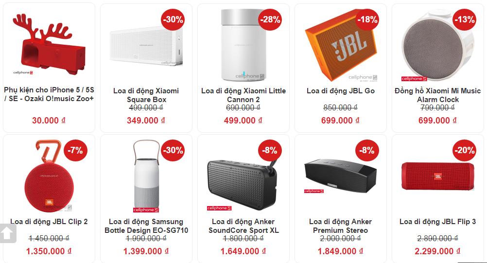 Sforum - Trang thông tin công nghệ mới nhất Loa-1 Phụ kiện công nghệ tháng 3 - Giảm tới 48% tại CellphoneS Sforum - Trang thông tin công nghệ mới nhất Loa-1 Phụ kiện công nghệ tháng 3 - Giảm tới 48% tại CellphoneS