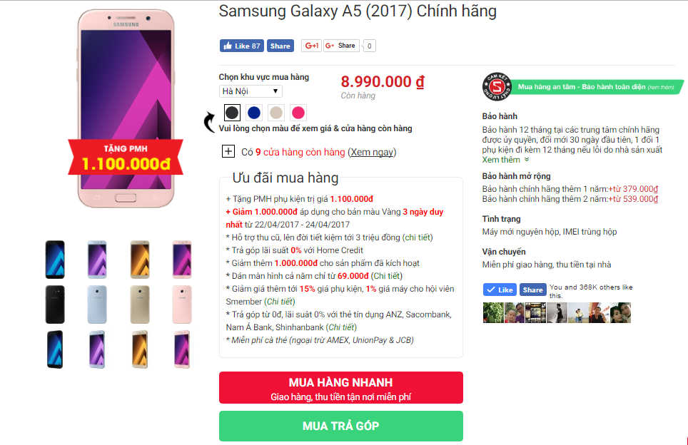 Sforum - Trang thông tin công nghệ mới nhất galaxy-a5-2017-chinh-hang-gia-re-hon Galaxy A5 2017, Galaxy A7 2017 - Đại tiệc vàng Giảm ngay Tiền triệu Sforum - Trang thông tin công nghệ mới nhất galaxy-a5-2017-chinh-hang-gia-re-hon Galaxy A5 2017, Galaxy A7 2017 - Đại tiệc vàng Giảm ngay Tiền triệu